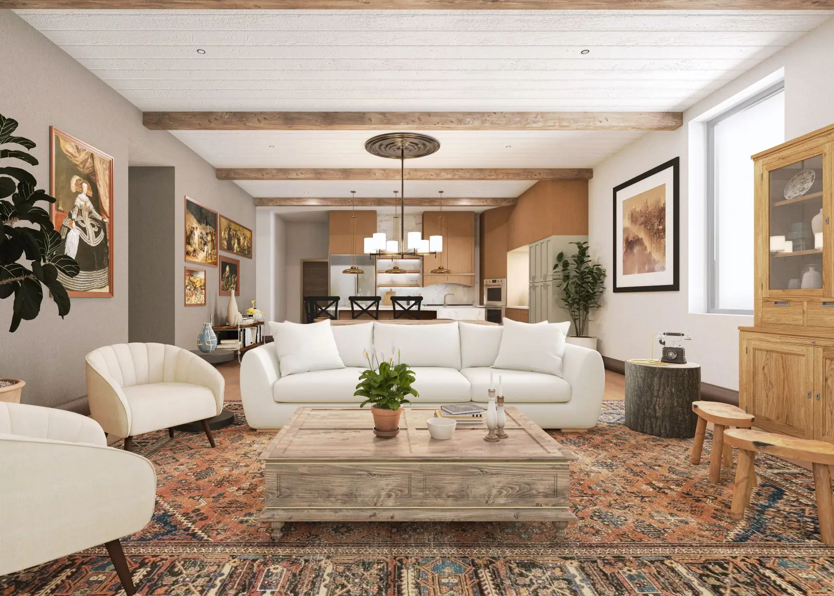 Interior rendering of a luxury residence